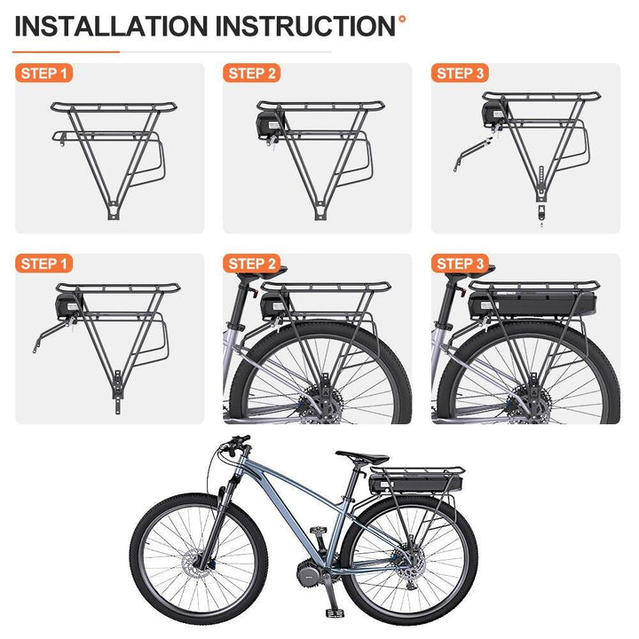 Rear Rack Battery - eBikeCity