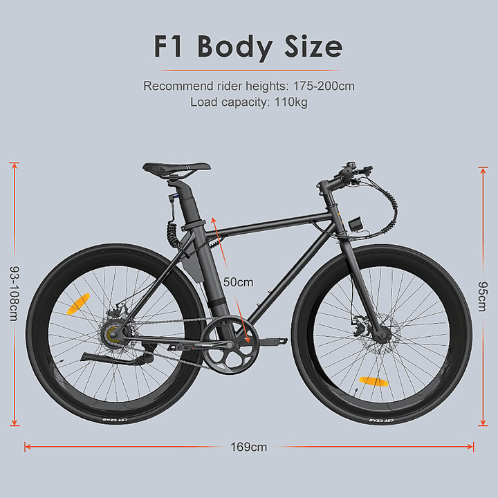 F1 Electric Bicycle 250W - eBikeCity